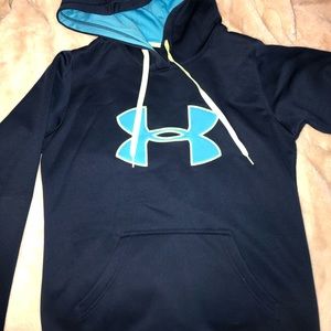 Women’s Small Under Armour Blue Hooded Sweatshirt